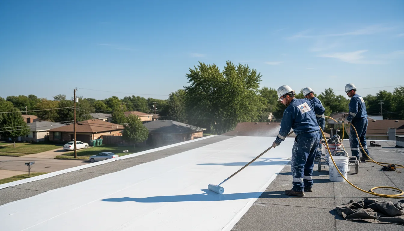 Commercial roof coating in White Castle, LA near me
